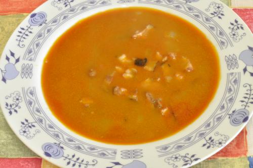 Slezská fazolová polévka s uzeným masem – Snadné recept z Česko kuchyně, hotový za 30 - 45 minut